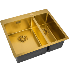 Мойка кухонная Zorg Light ZL R 590-2-510-L BRONZE L, бронза