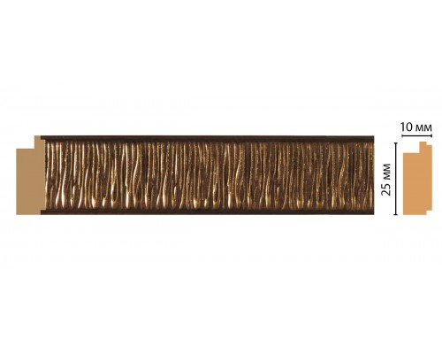 Молдинг DECOMASTER 102-51 (25*10*2400мм)