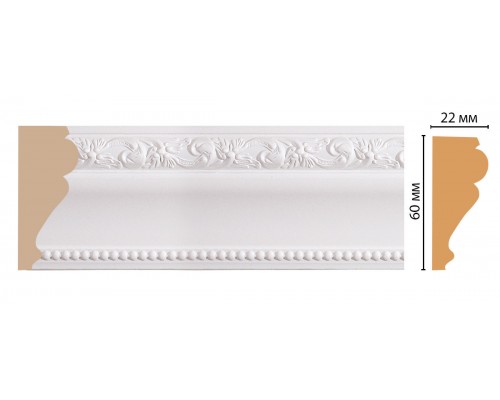 Молдинг DECOMASTER 161-115 ДМ (60*22*2400 мм)
