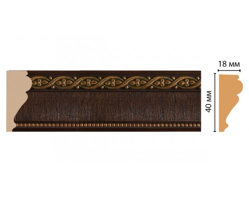Молдинг DECOMASTER 161S-1 (40*18*2400мм)