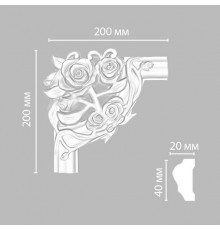 Угол DECOMASTER DP-304D (200*200*20мм)