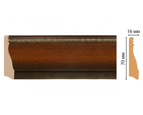 Плинтус напольный DECOMASTER 193-51 (70*16*2400мм)