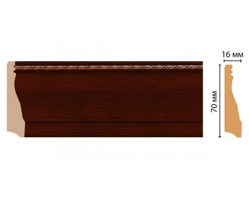Плинтус напольный DECOMASTER 193-52 (70*16*2400мм)