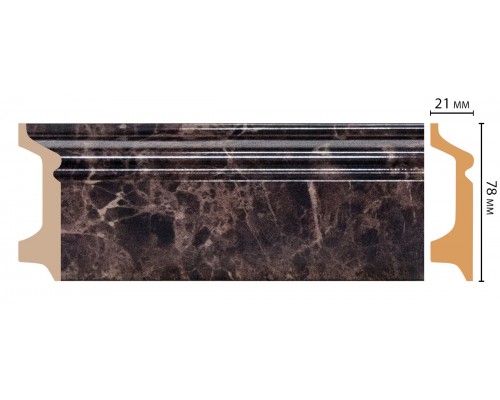 Плинтус напольный DECOMASTER D122-713ДМ (78*21*2400мм)