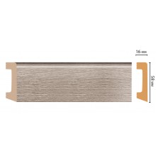 Плинтус напольный DECOMASTER D234-77ДМ (58*16*2400 мм)