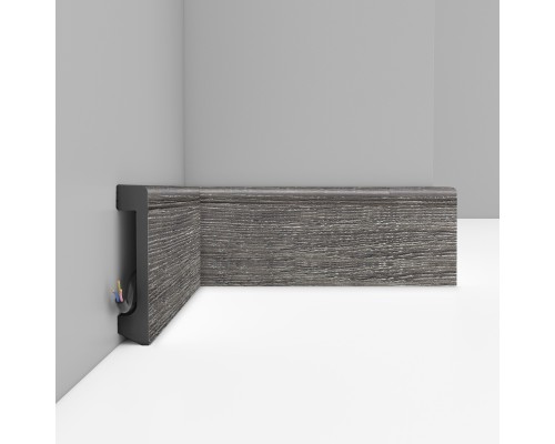 Плинтус напольный DECOMASTER D235-86 ДМ (80*17*2400 мм)