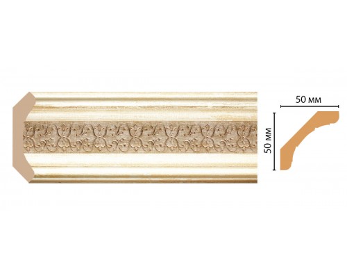 Плинтус потолочный DECOMASTER 167-281 (48*48*2400мм)