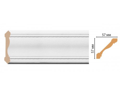 Плинтус потолочный DECOMASTER 179-16 (57*57*2400мм)