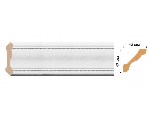 Плинтус потолочный DECOMASTER 180-16 (42*42*2400мм)