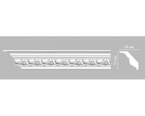 Плинтус потолочный с рисунком DECOMASTER DT-13A (55х58x2400)