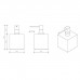 Decor Walther Cube DW 475 Дозатор для мыла, настольный, цвет: черный матовый. 0825060