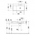 Duravit DuraSquare Раковина подвесная 80х47см, Dx, с отметками на 2 отв., без перелива, цвет: белый. 2349800040