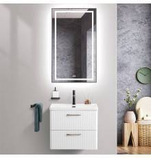 Мебель для ванной комнаты BelBagno Due 50 белый металлик