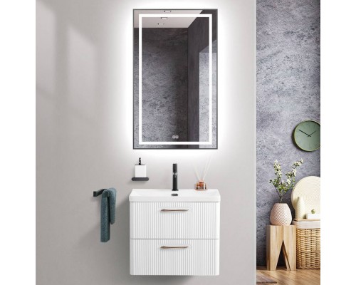 Мебель для ванной комнаты BelBagno Due 50 белый металлик Мебель для ванной комнаты BelBagno Due 50 белый металлик