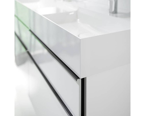 Burgbad Yumo Комплект подвесной мебели 131x47x64 см, цвет: белый. SFKO132 F3193 C0001*2