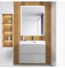 Мебель для ванной комнаты BelBagno Vittoria 70 подвесная, toros bianco, белая глянцевая раковина