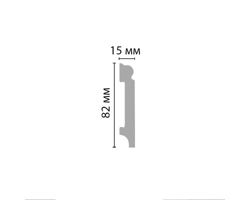 Плинтус напольный DECOMASTER A023 (80*14*2000мм) Плинтус напольный DECOMASTER A023 (80*14*2000мм)