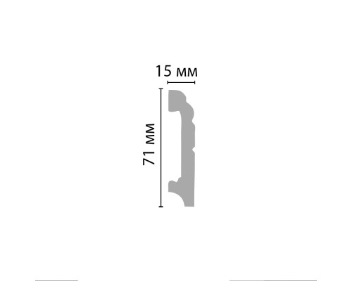 Плинтус напольный DECOMASTER A024 (76*15*2000мм) Плинтус напольный DECOMASTER A024 (76*15*2000мм)