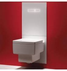 TECElux Комплект для установки унитаза-биде DURAVIT, с верхней панелью 430times;555times;16 мм, с механическим блоком управления стекло, цвет: белый/хром. 9650103,  9650001