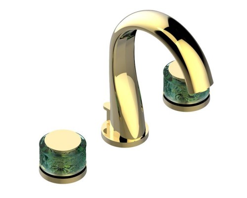 THG Island Смеситель для раковины на 3 отверстия, с донным клапаном, цвет: Soft gold. U5B-F30-151 THG Island Смеситель для раковины на 3 отверстия, с донным клапаном, цвет: Soft gold. U5B-F30-151