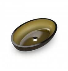 Knief Oval Shape Раковина накладная 55x37x13см., без отв., из полимерного материала, цвет: Pyrit # 030. 70201030