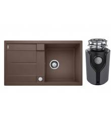 Комплект Мойка Blanco Metra 5S 515041 кофе + Измельчитель KUCHENSTERN Muhle 353MU35