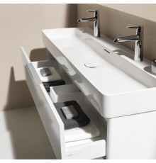 Laufen VAL Раковина 120х42х11.5 см, 2 отв., цвет: белый. 8.1028.9.000.107.1