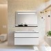 Burgbad Fiumo Комплект подвесной мебели 122х49х61см, с раковиной на 1 отв., ручки черные матовые, цвет: белый матовый. SFXN122F3956FOT2G0200C0001*1