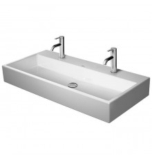 Duravit Vero Air Раковина накладная 100х47см, с 2 отв., без перелива, цвет: белый. 2350100072