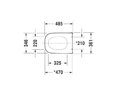 Duravit D-Code Сиденье для унитаза удлиненное , без микролифта, цвет: белый . 0060310000