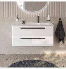 Тумба под раковину Cezares Eco Cer-N 100 R bianco lucido, без ручек