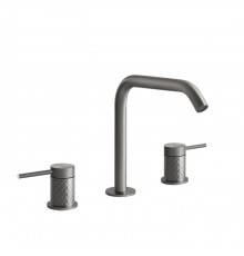 Gessi Intreccio Смеситель для раковины на 3 отверстия, без донного клапана, цвет: шлифованная сталь. 54112#239