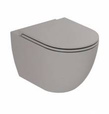Azzurra Comoda Унитаз подвесной безободковый 51,5x36 см, c креплением, Easy Clean, 3L Water Saving, цвет: Cenere. COM 1800 CE/F,  CMVCSPE00000CE