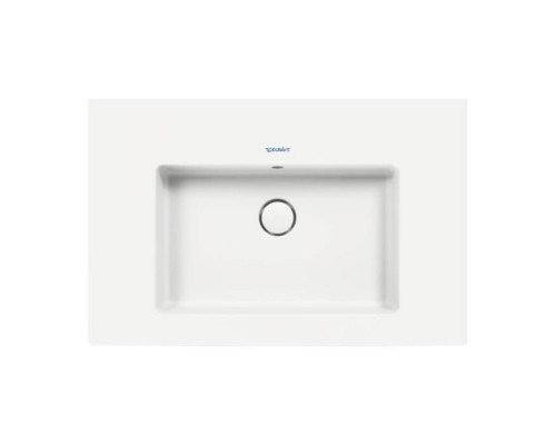 Duravit White Tulip Раковина накладная 75х49см, с переливом, с 1 отв., WonderGliss, цвет: белый. 23637500001