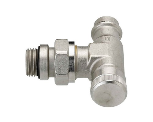 Клапан запорный радиаторный угловой press Danfoss RLV-15 R1/2  PN10 бар Kvs 2,5 м³/ч. 003L1825