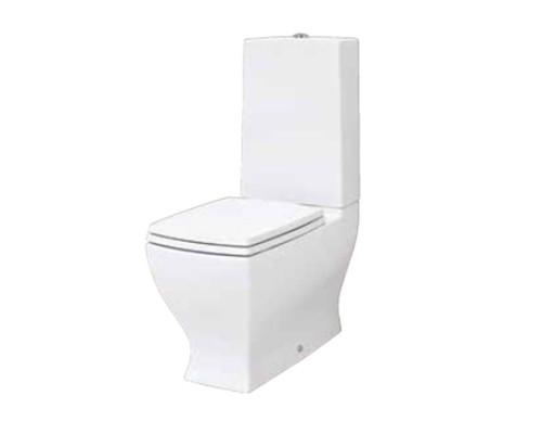 Artceram JAZZ унитаз моноблок 69х36см слив универсальный , с креплением, цвет: белый/золото. JZV003 03 00,  JZC001 05 00 bi matt,  ACA006 73