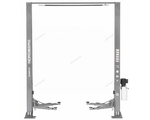 Подъемник двухстоечный 4 т, верхняя синхронизация, H=3,6 м, 220 В, серый NORDBERG N4120H-4G_220