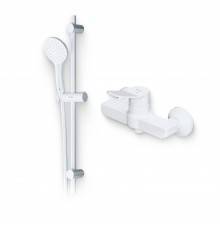 Душевой комплект Смеситель для душа AM.PM X-Joy F85A20033 + Гарнитур Gem F0190033 белый