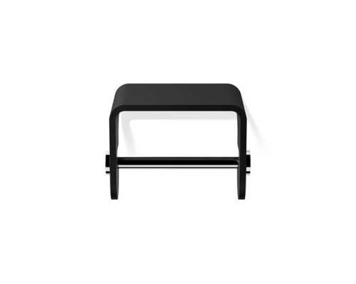 Decor Walther Black Stone TPH4 Держатель туалетной бумаги, подвесной, цвет: черный матовый / хром. 0974564 Decor Walther Black Stone TPH4 Держатель туалетной бумаги, подвесной, цвет: черный матовый / хром. 0974564