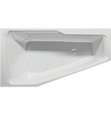 Акриловая ванна Riho Rething Space R 170x90 см, угловая, с ножками, со сливом-переливом, цвет европейский белый