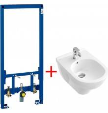 Комплект Биде Villeroy   Boch O.Novo 5460 0001 alpin + Инсталляция Grohe Rapid SL