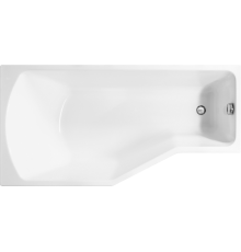 Акриловая ванна Marka One Convey L 150x75 см, с ножками, асимметричная