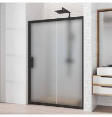 Душевая дверь в нишу Kubele DE019 D2-MAT-BLMT 130 см, профиль матовый черный