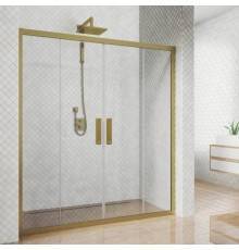 Душевая дверь в нишу Kubele DE019 D4-CLN-BR 130 см, профиль бронза