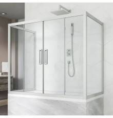 Шторка на ванну Kubele DE019 P4U-CLN-MT, 170х70 см, профиль матовый хром