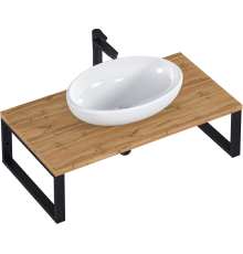 Столешница с раковиной 1MarKa Grunge Loft 90 дуб вотан