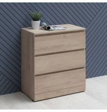 Комод Aquanet Сканди 70 дуб эдгрейн, 3 ящика