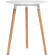 Обеденный стол Woodville Lorini 60х60х74 см, white, wood