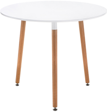 Обеденный стол Woodville Lorini 90х90х73 см, white, wood