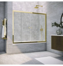 Шторка на ванну Vegas Glass Z2V Tur Novo 180 09 01 профиль золото, стекло прозрачное